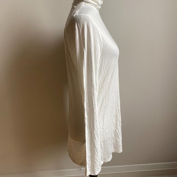 HALOGEN BNWT White Long Sleeve Top Mock Neck New Sz Medium - Picture 2 of 5